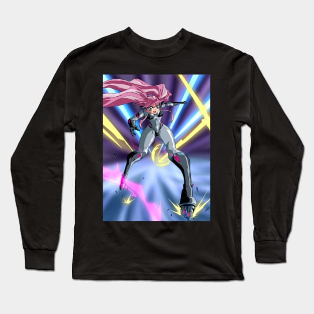 Action Yuimei Long Sleeve T-Shirt by InfinityArk